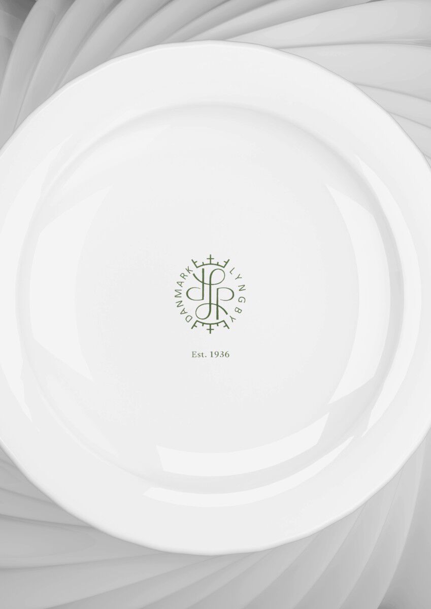 Twist Vase H25 cm hvid porcel&aelig;n