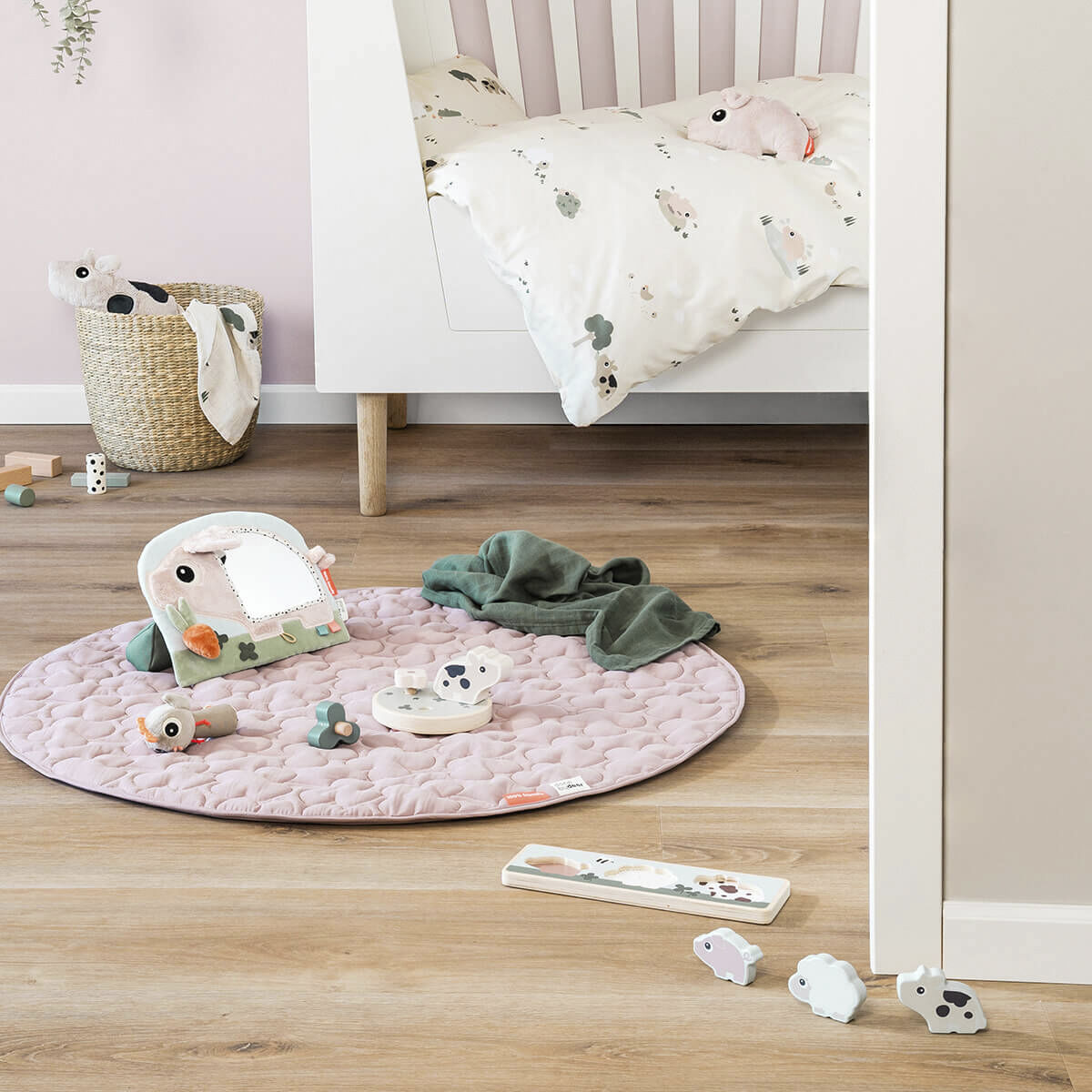 Aktivitets gulvspejl Pigee Farvemix