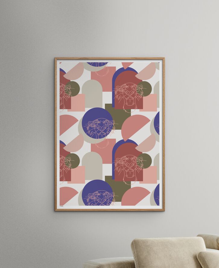 Disney Ð The Jungle Book Pink Shere Khan Outline