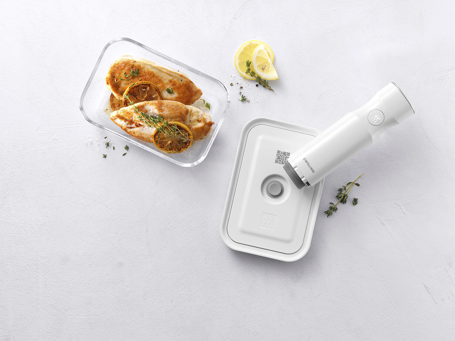 Fresh & Save Vakuum box L Graa Glas