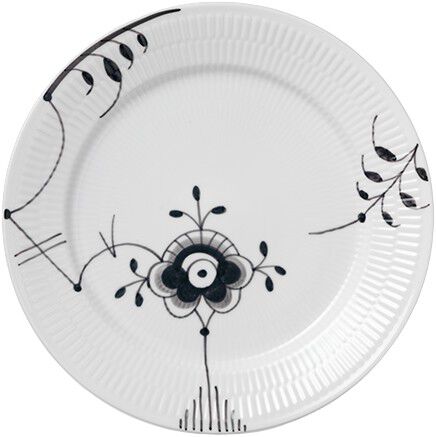 Black Fluted Mega 27 cm tallrik dekor nr. 6