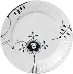 Black Fluted Mega 27 cm tallrik dekor nr. 6