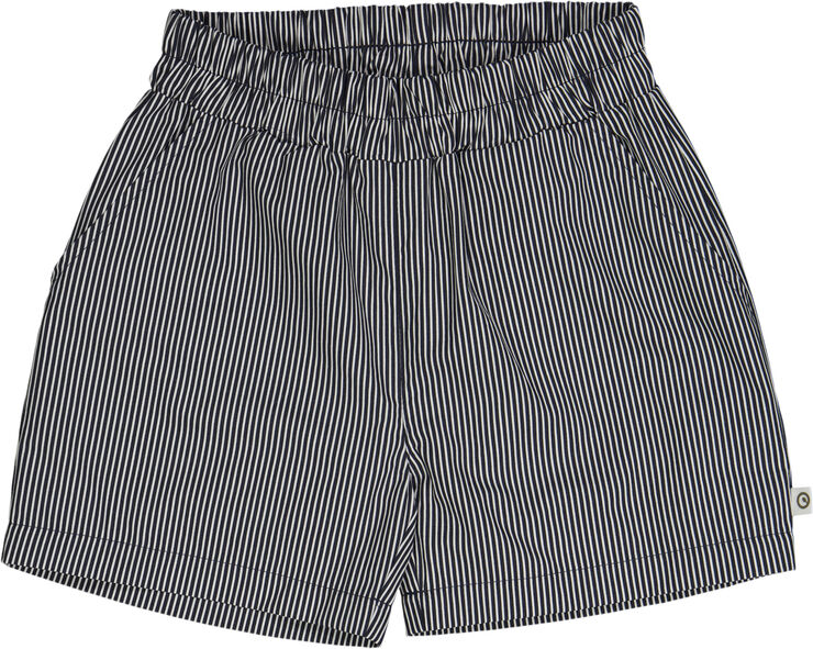 Poplin stripe pocket shorts