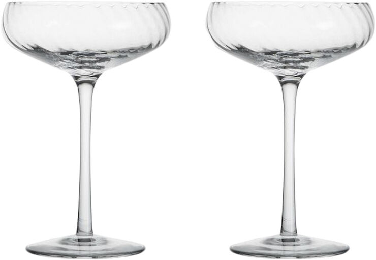 Champagne saucer Opacity 2pcs/set