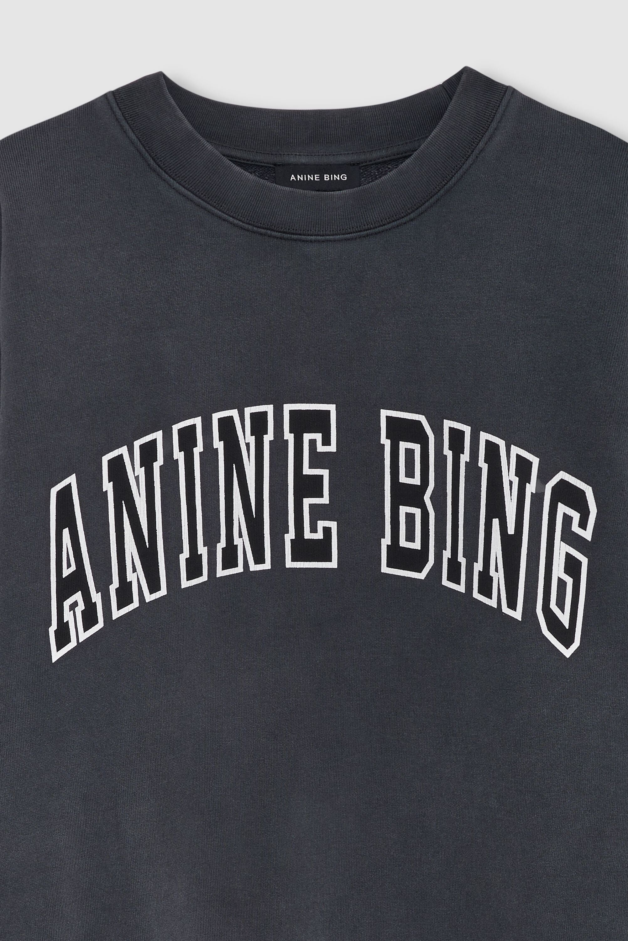 MILES SWEATSHIRT NEW CLASSIC - WASHED BLACK