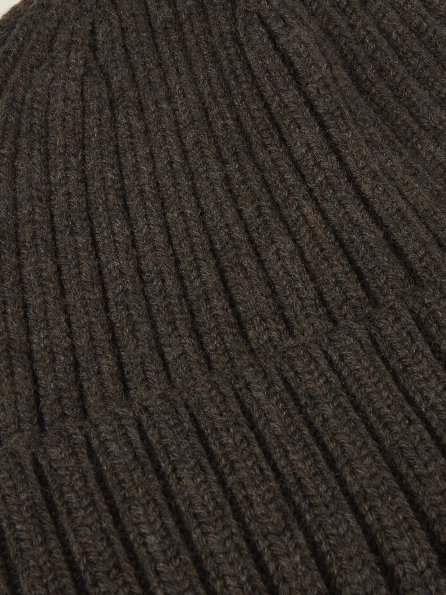 Hat Ribbed Logo Merino Wool