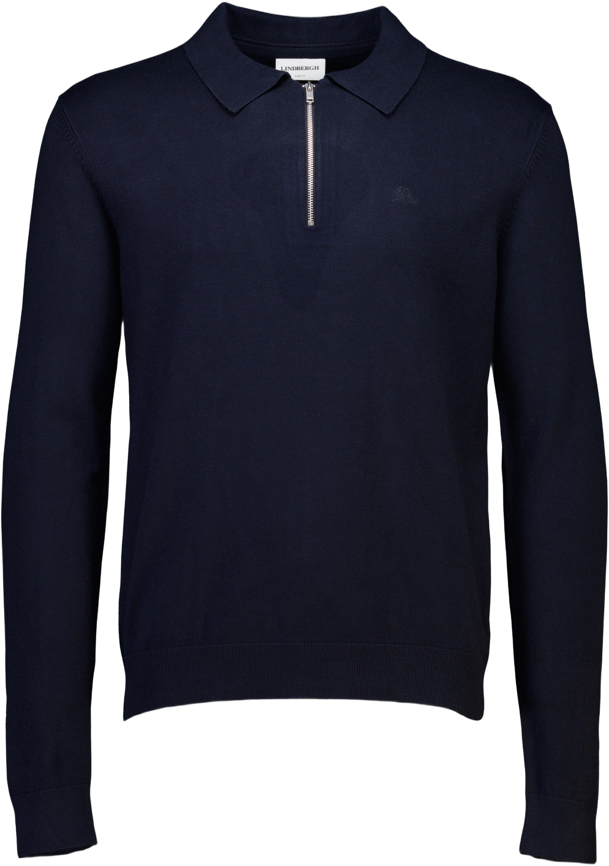 Ecovero L/S zip polo