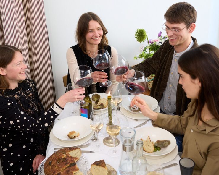 Premium rødvinsglas 2 st.