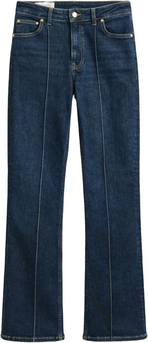 SLIM FLARE PINTUCK JEANS