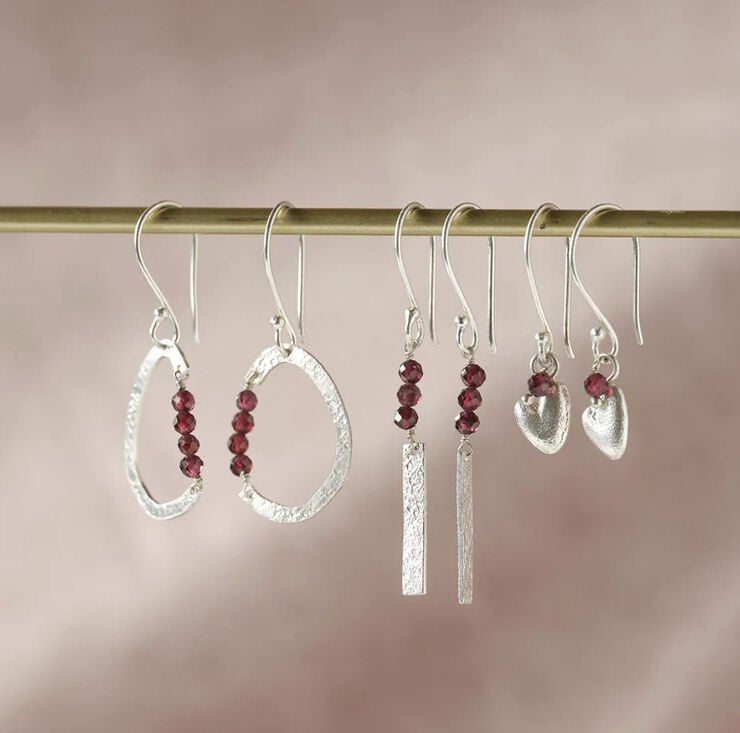 Generous Garnet Earrings SP