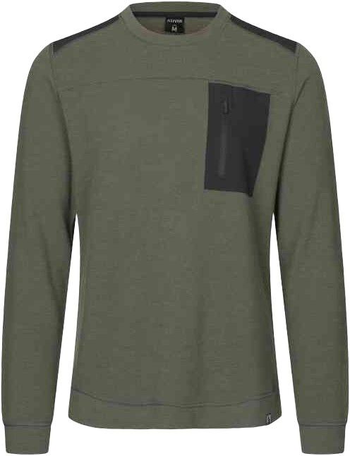 ASIVIK M Rold Wool Crew, Green