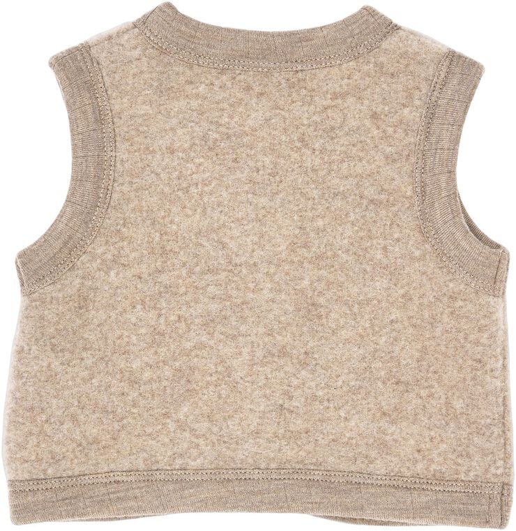 Woolly fleece vest