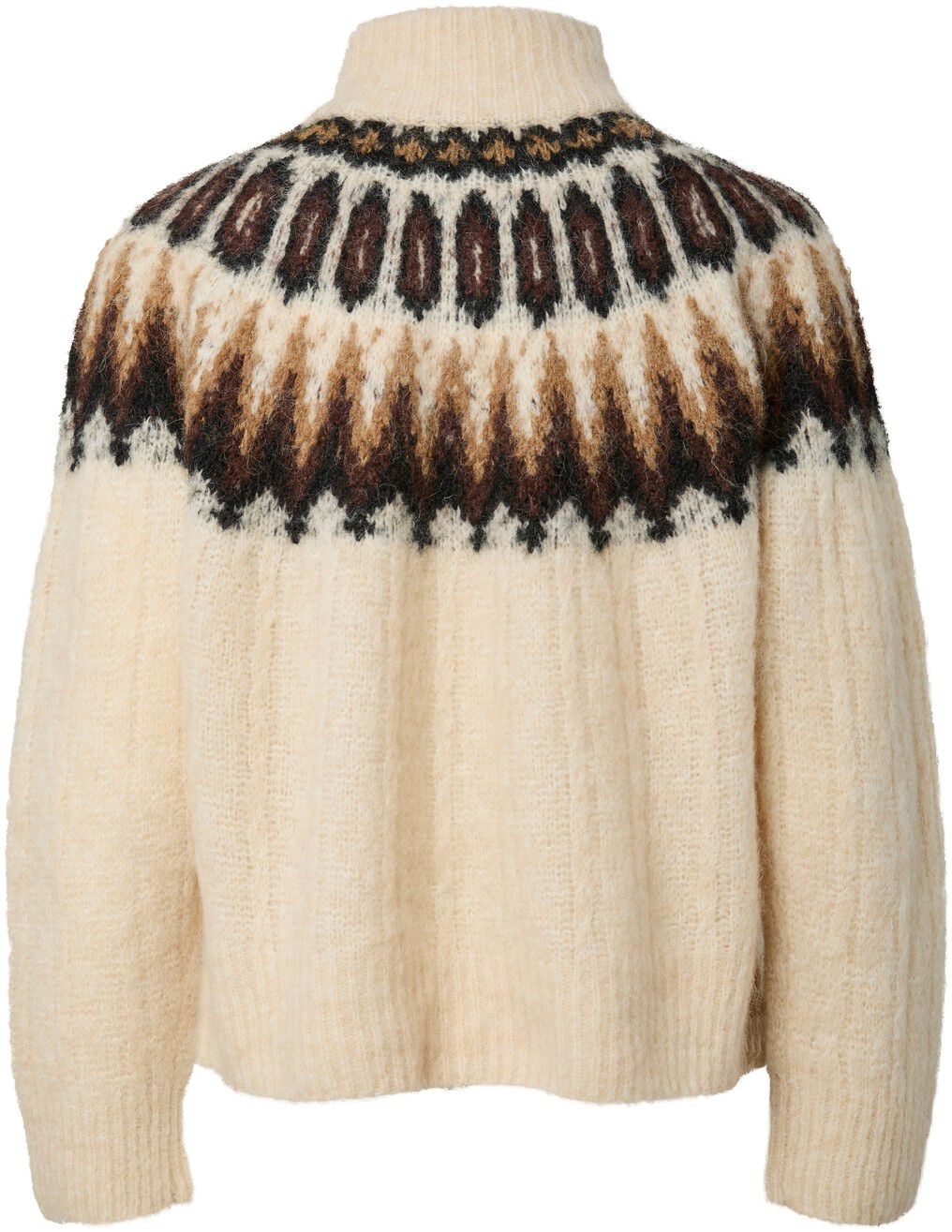 Yasdomina Ls Wool Blend Knit Pullover