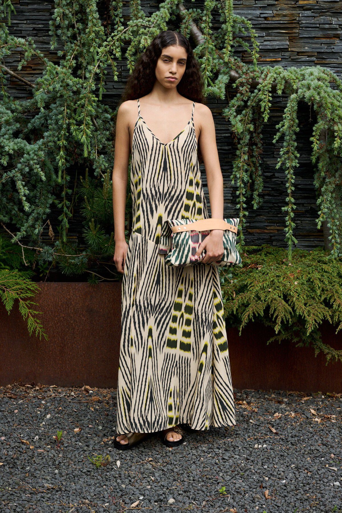 Ikat V-dress - Annebeth