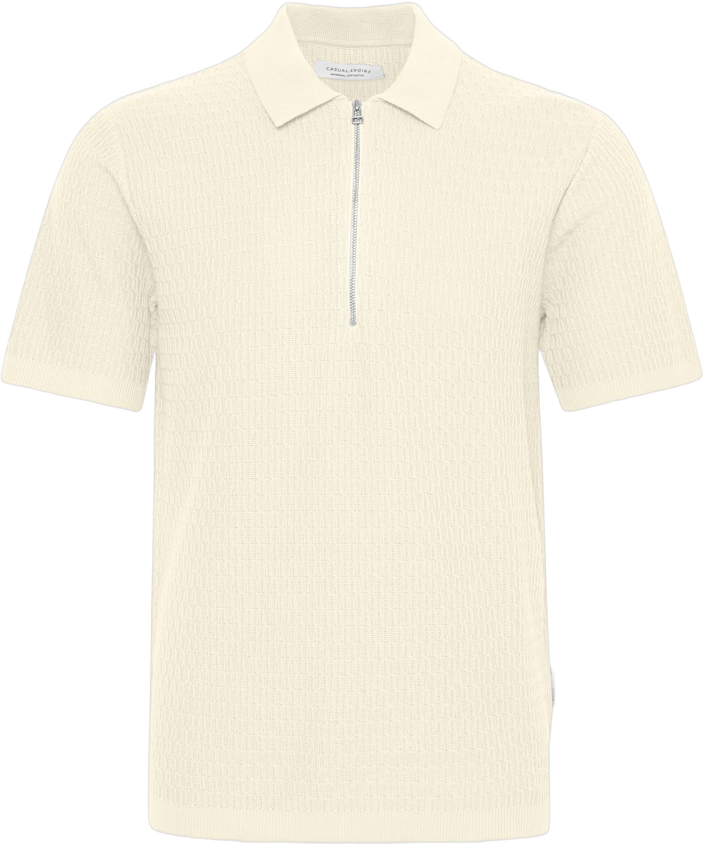 CFJOE SS structured polo knit