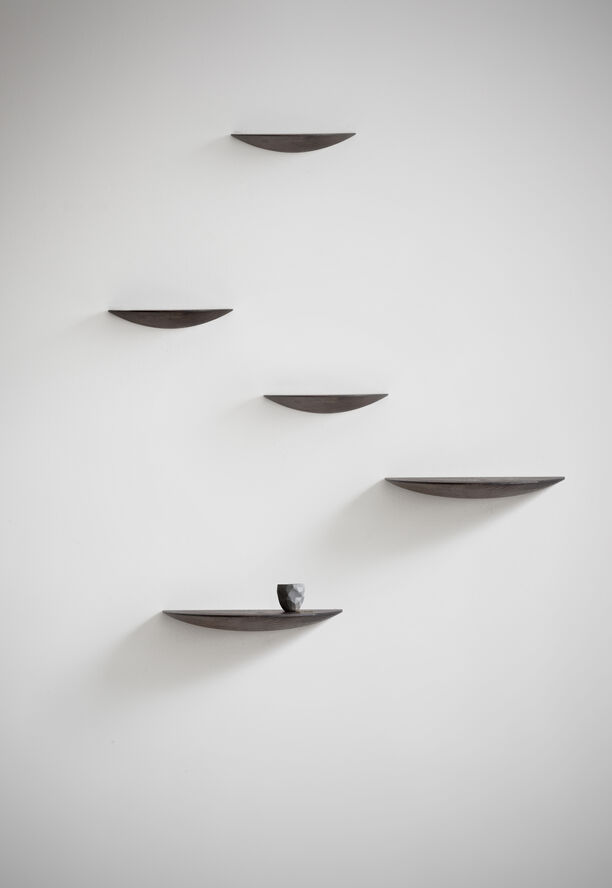 Gridy Fungi Shelf, Small, Dark Oak