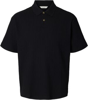 SLMRELAXSIMON RIBBED SS POLO