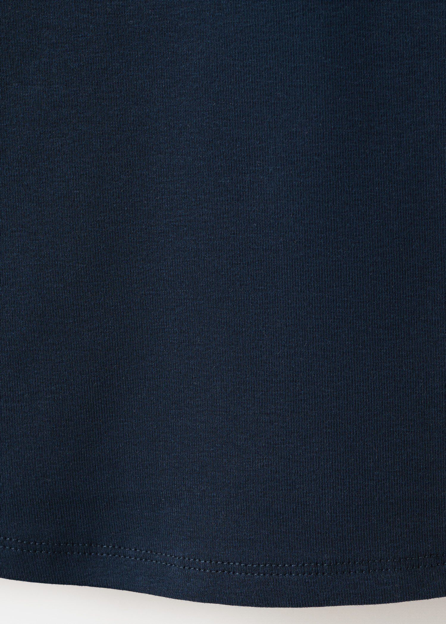 Cotton T-shirt with contrast piping