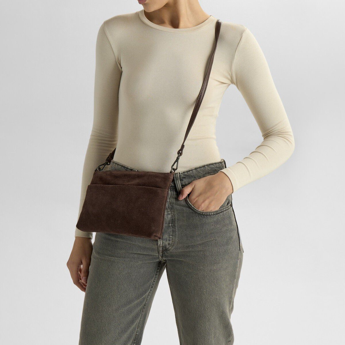 Karimambg Crossbody Bag, Suede