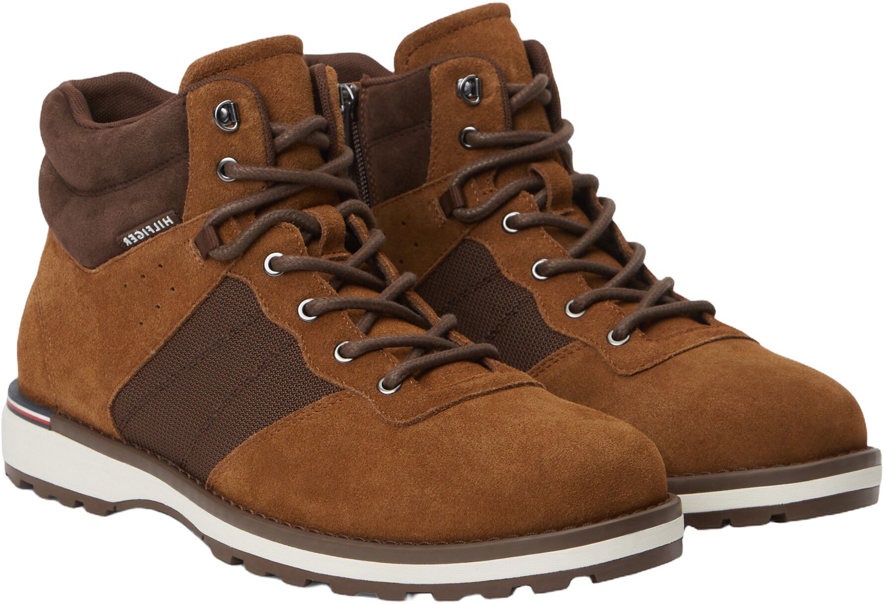 Suede Outdoor Cleat Mesh Panel Boots