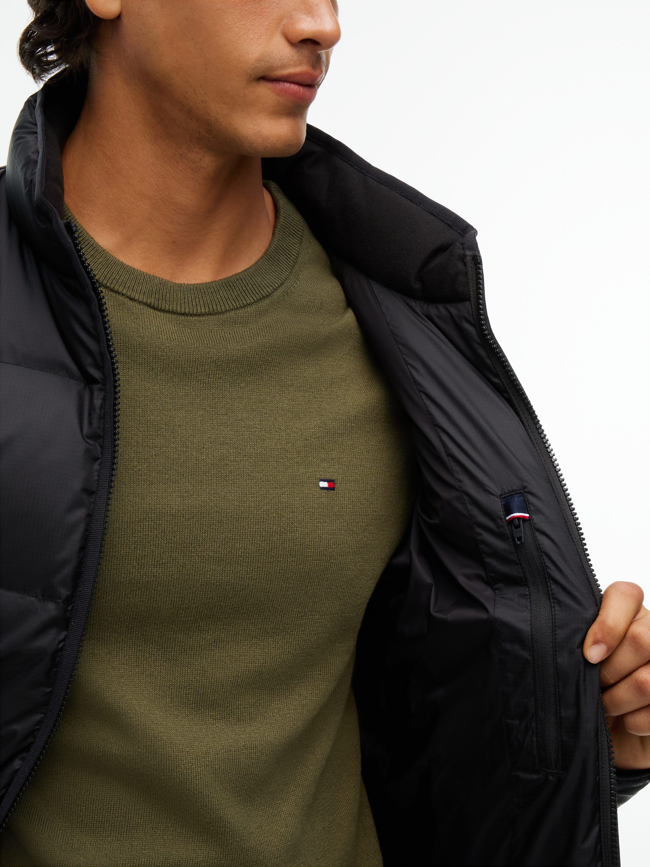 Stand-Up Collar Ripstop Down Puffer Jacket