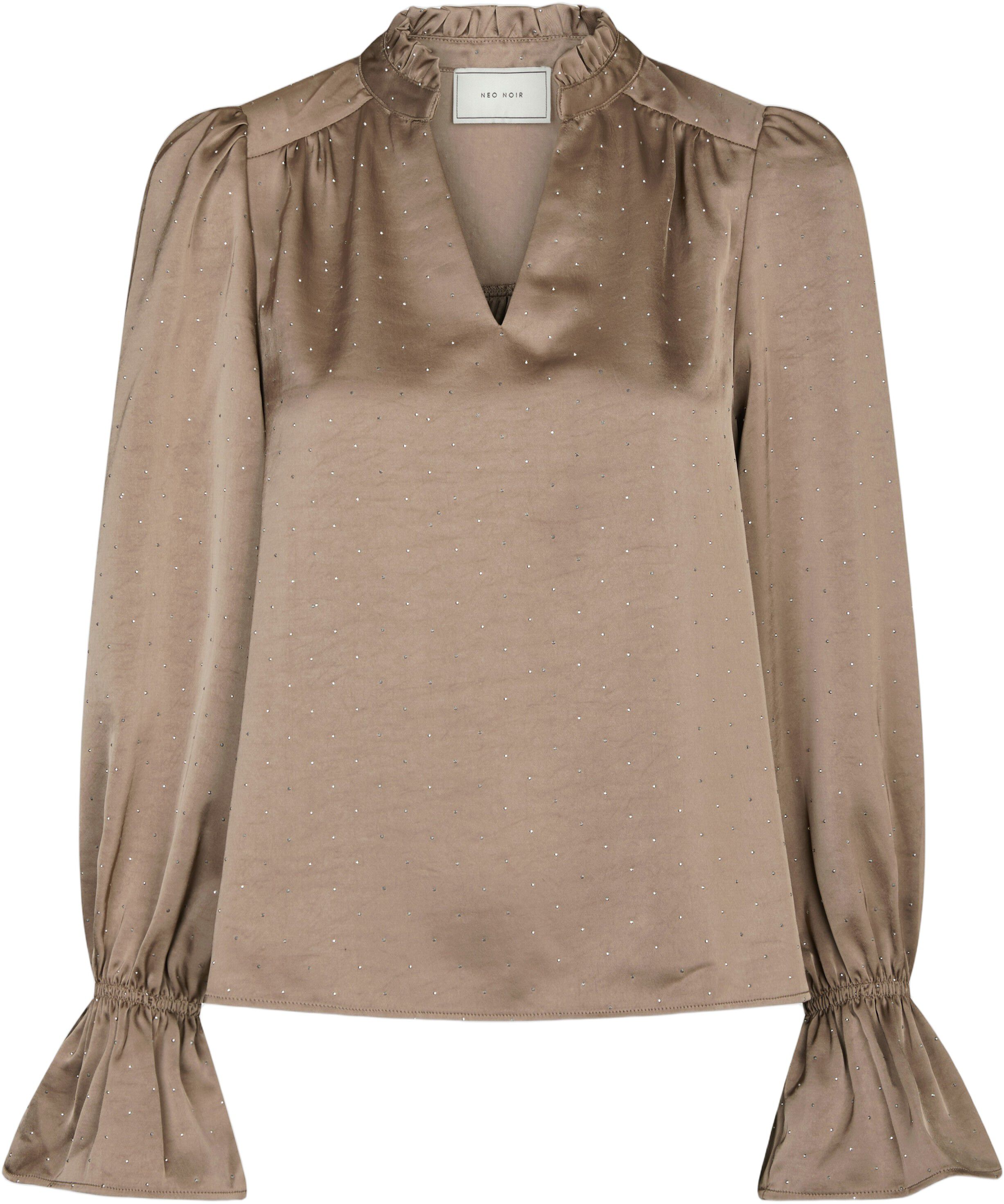 Amara Heavy Satin Bedaz Blouse