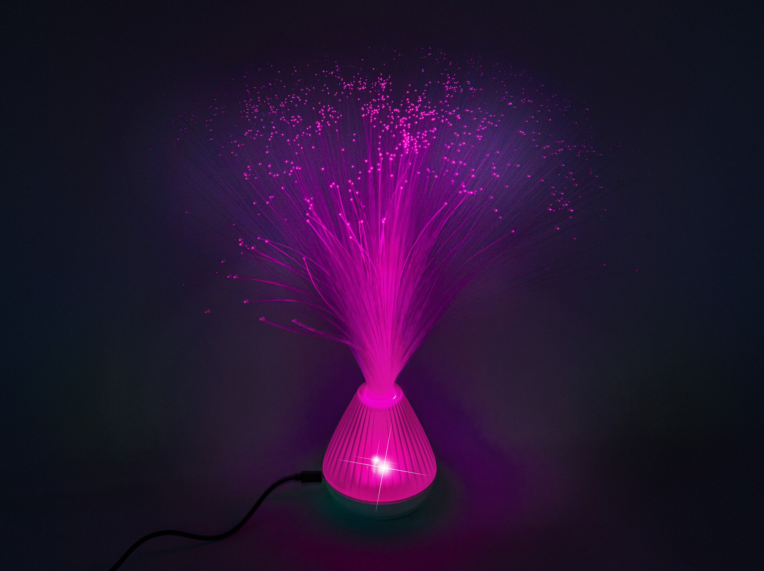 FIBEROPTISK LAMPE 33 cm