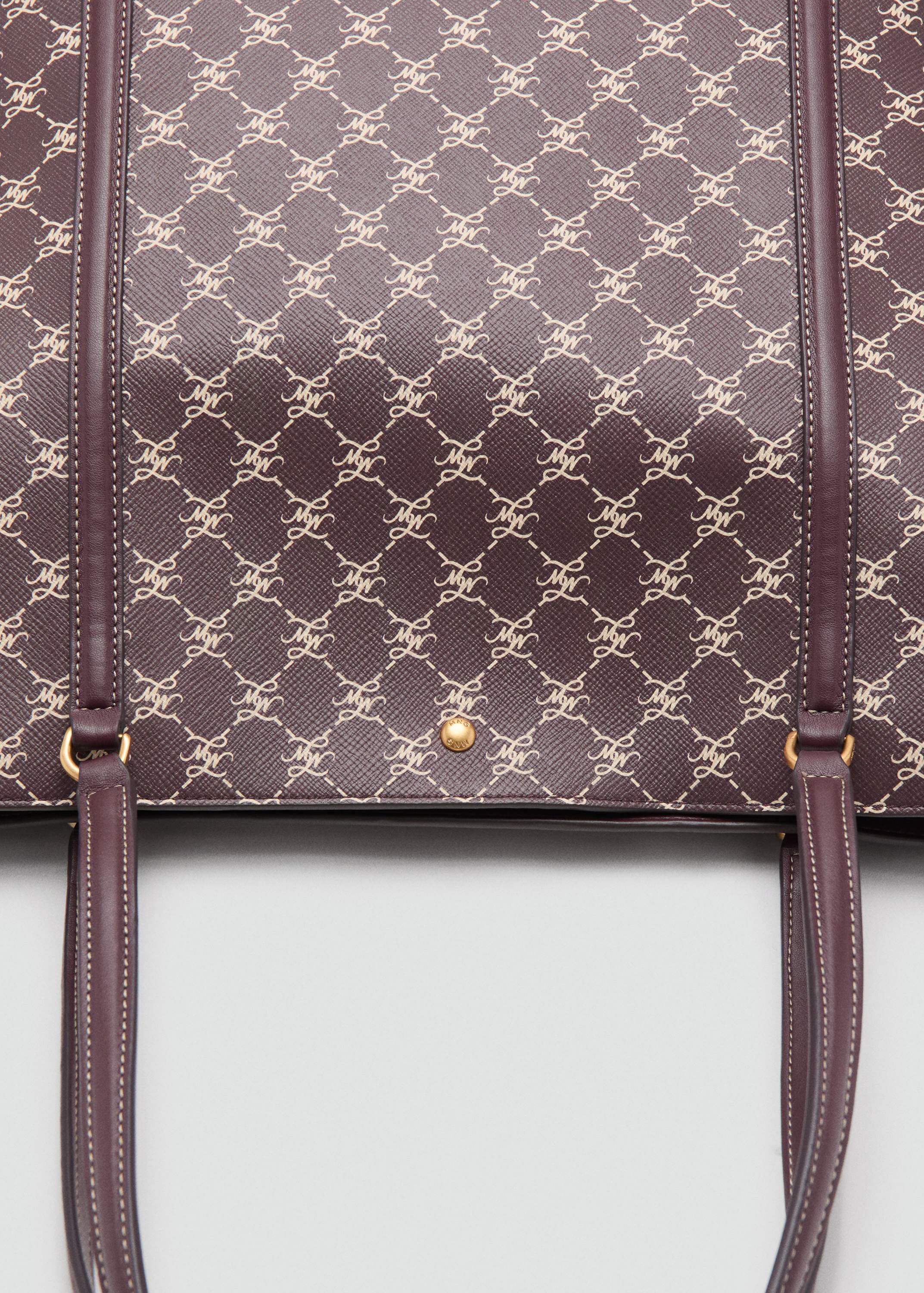 Shopper bag with printed logo