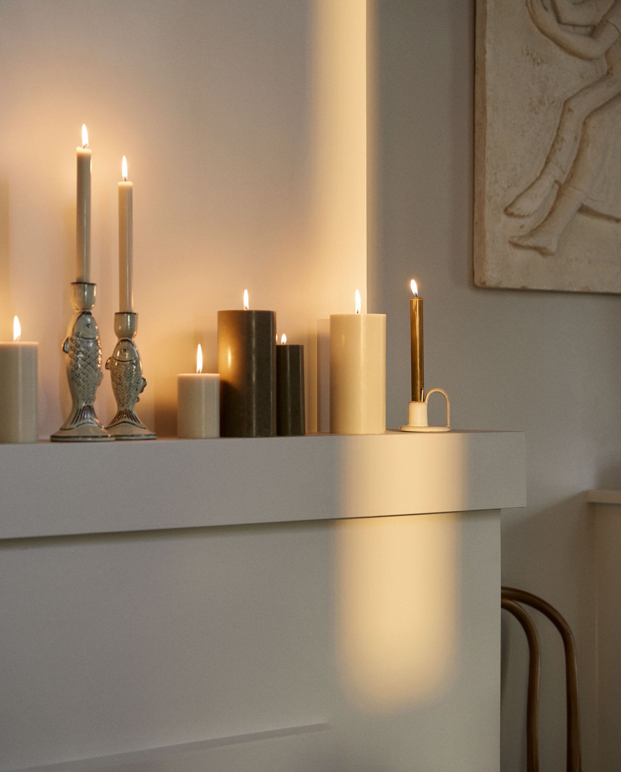 AMARGOS candle holder - ivory