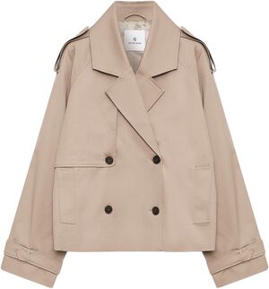 RICKIE CROPPED TRENCH - BEIGE