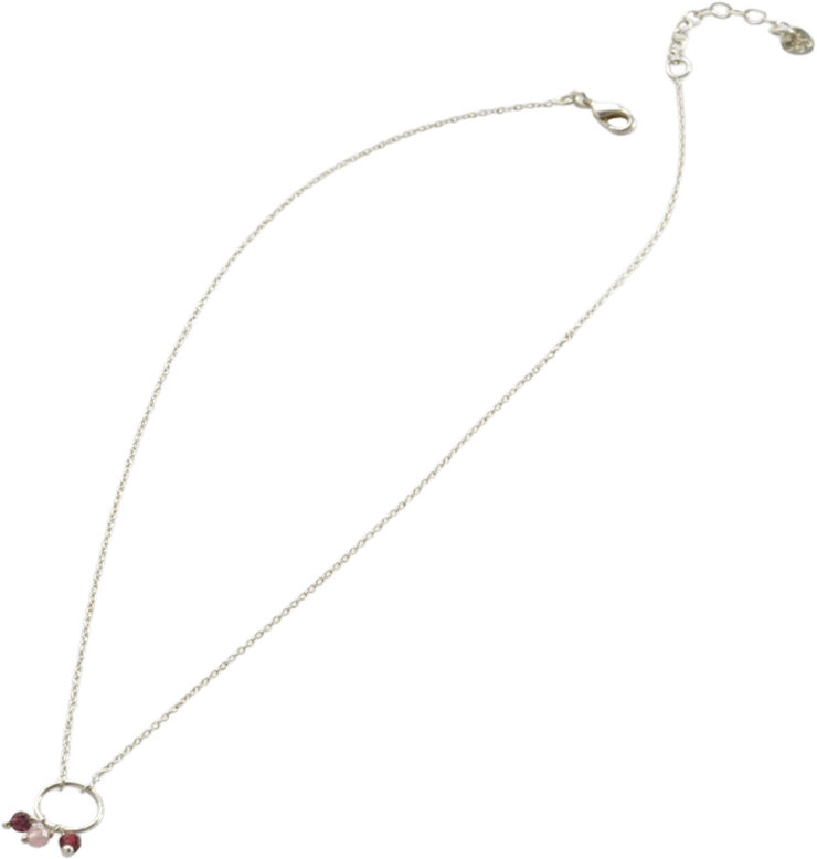 Sentiment Garnet Rose Quartz Necklace SP