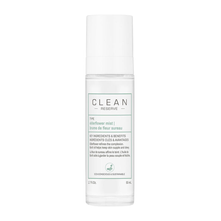 Clean Reserve Hair & Body Elderflower Face Mist