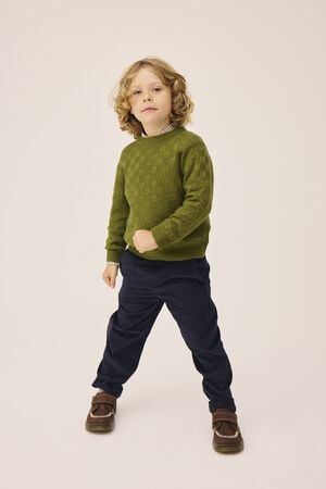 Strikka 8 RWS wool & GCS cashmere pullover (texture)