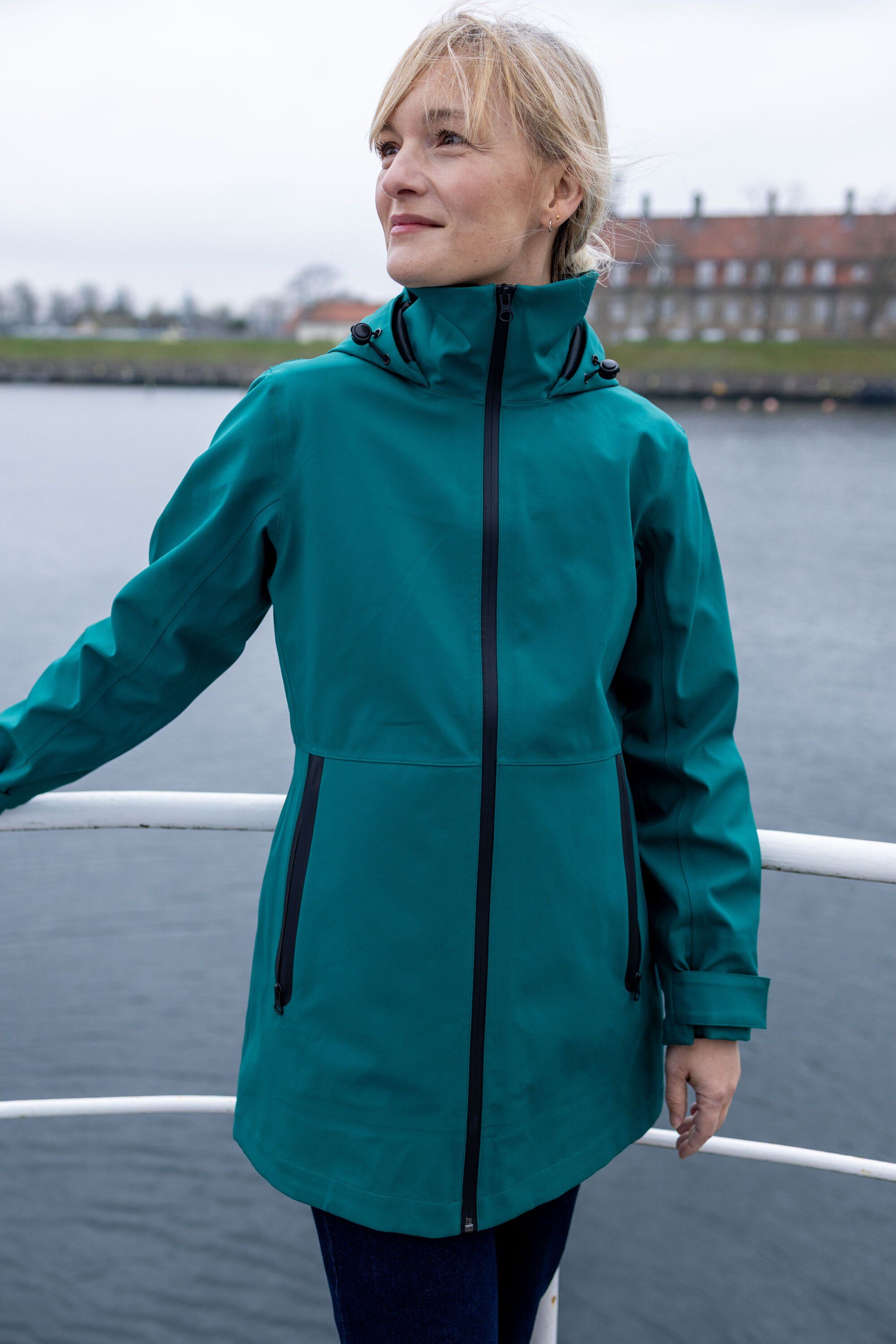 Danelittle Sister Raincoat Dark Green