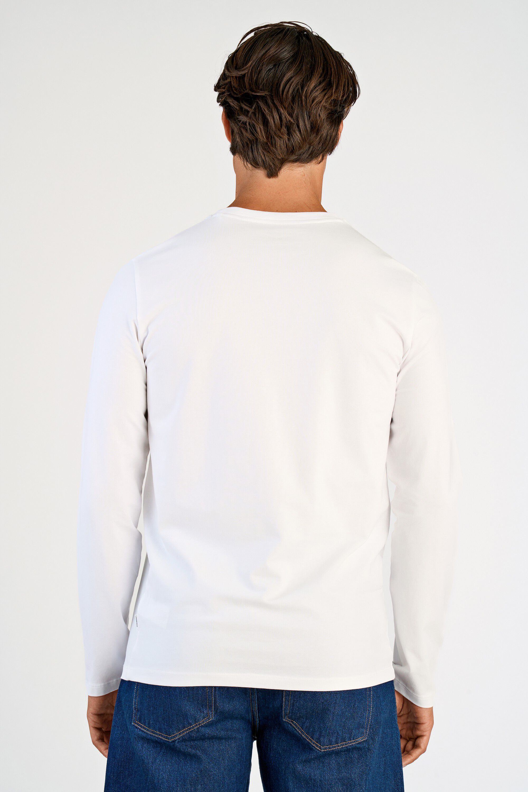 Basic o-neck stretch tee L/S