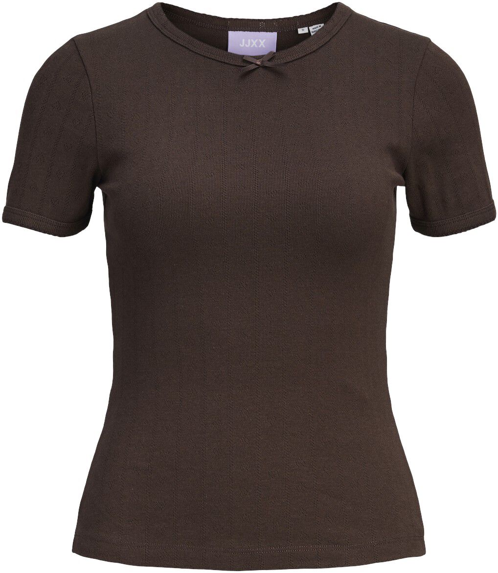 Jxeliza Str Ss Pointelle Tee Jrs