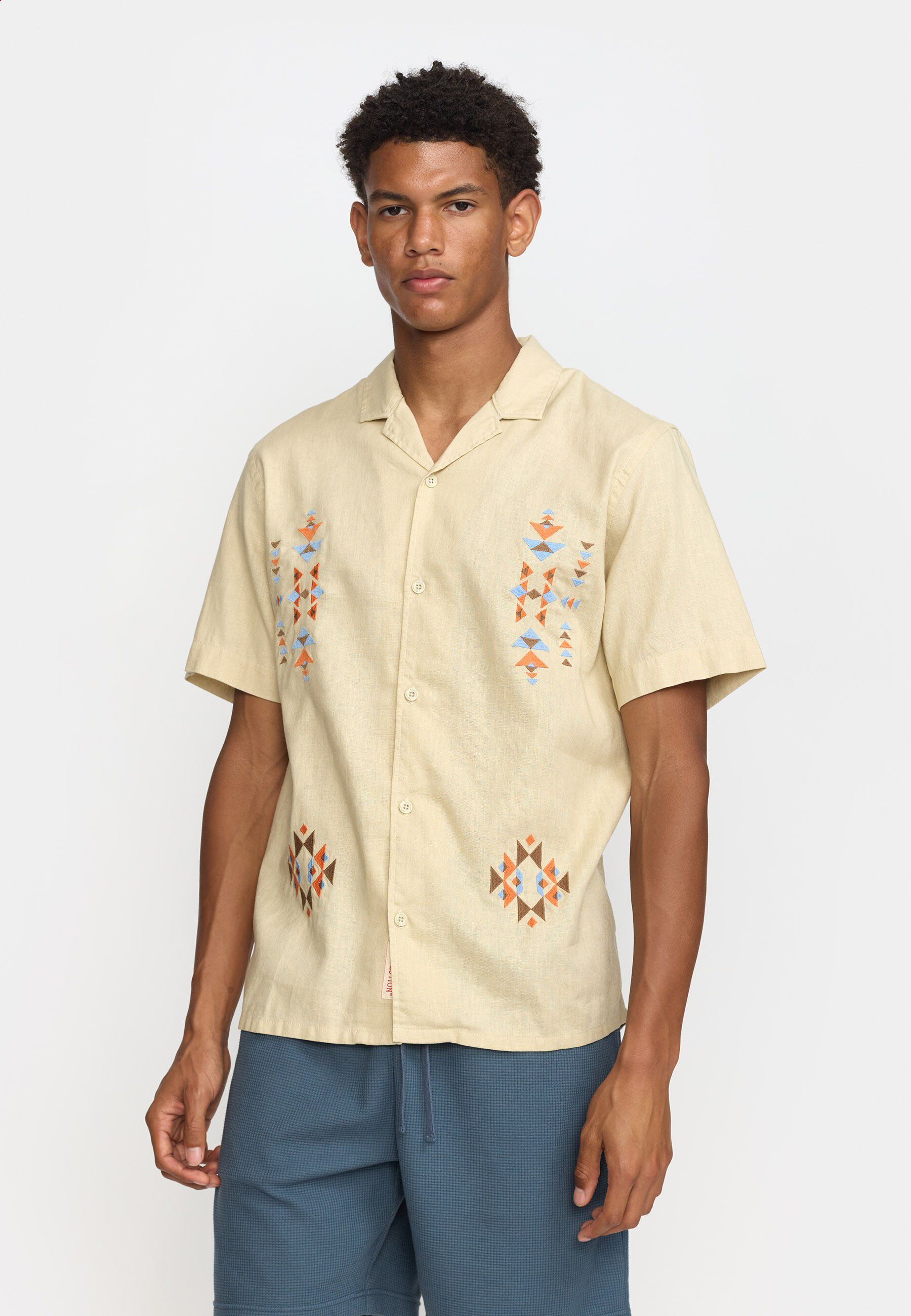 Short-sleeved Cuban Shirt
