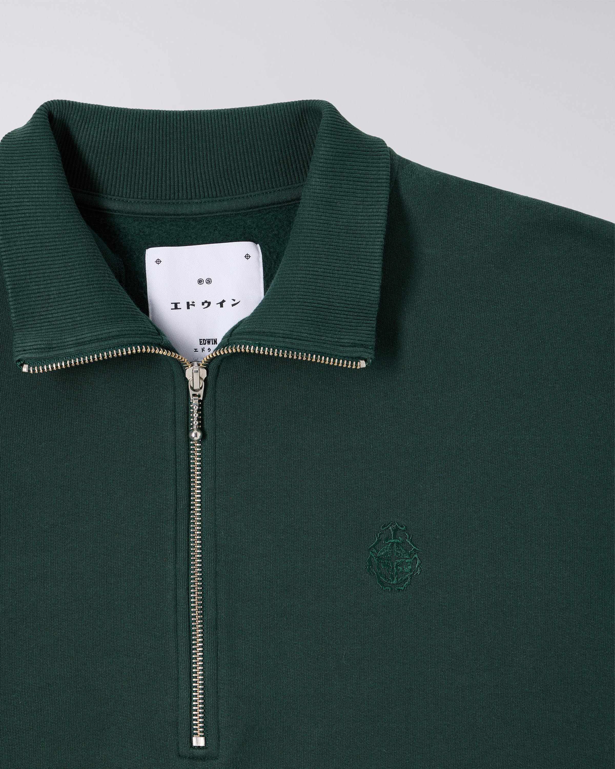 KOJI HALF ZIP SWEAT-GREEN GABLES