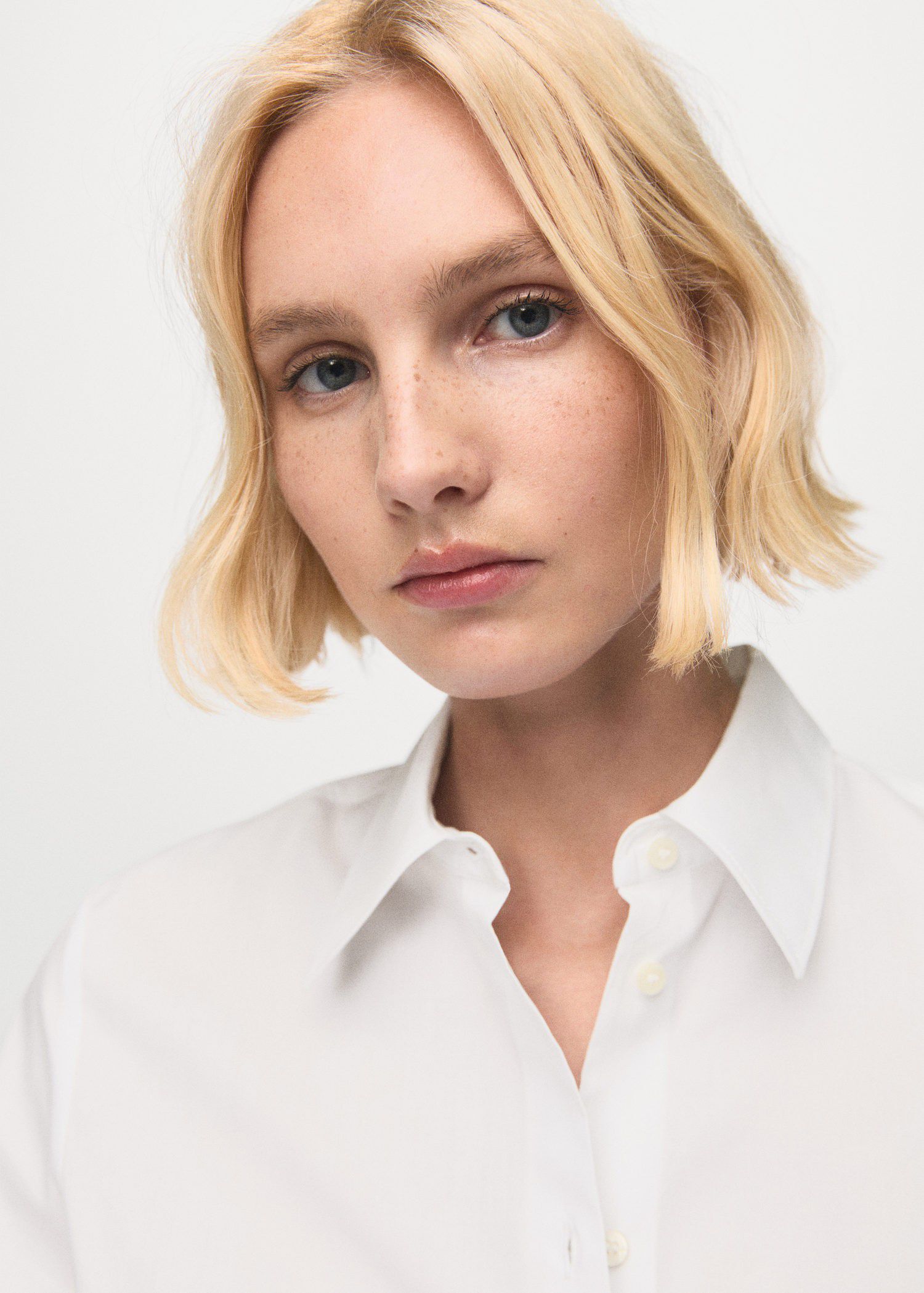 Cotton and lyocell blend straight s