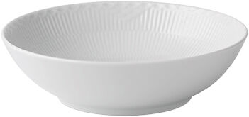 White Fluted Half Lace Sk&aring;l 1,1 L