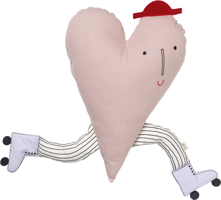 Heart Cushion - Dusty Rose