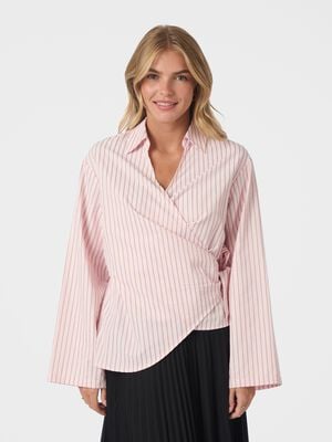 Tifuna Stripe Wrap Shirt