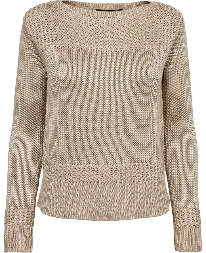 Cotton-Blend Boatneck Sweater