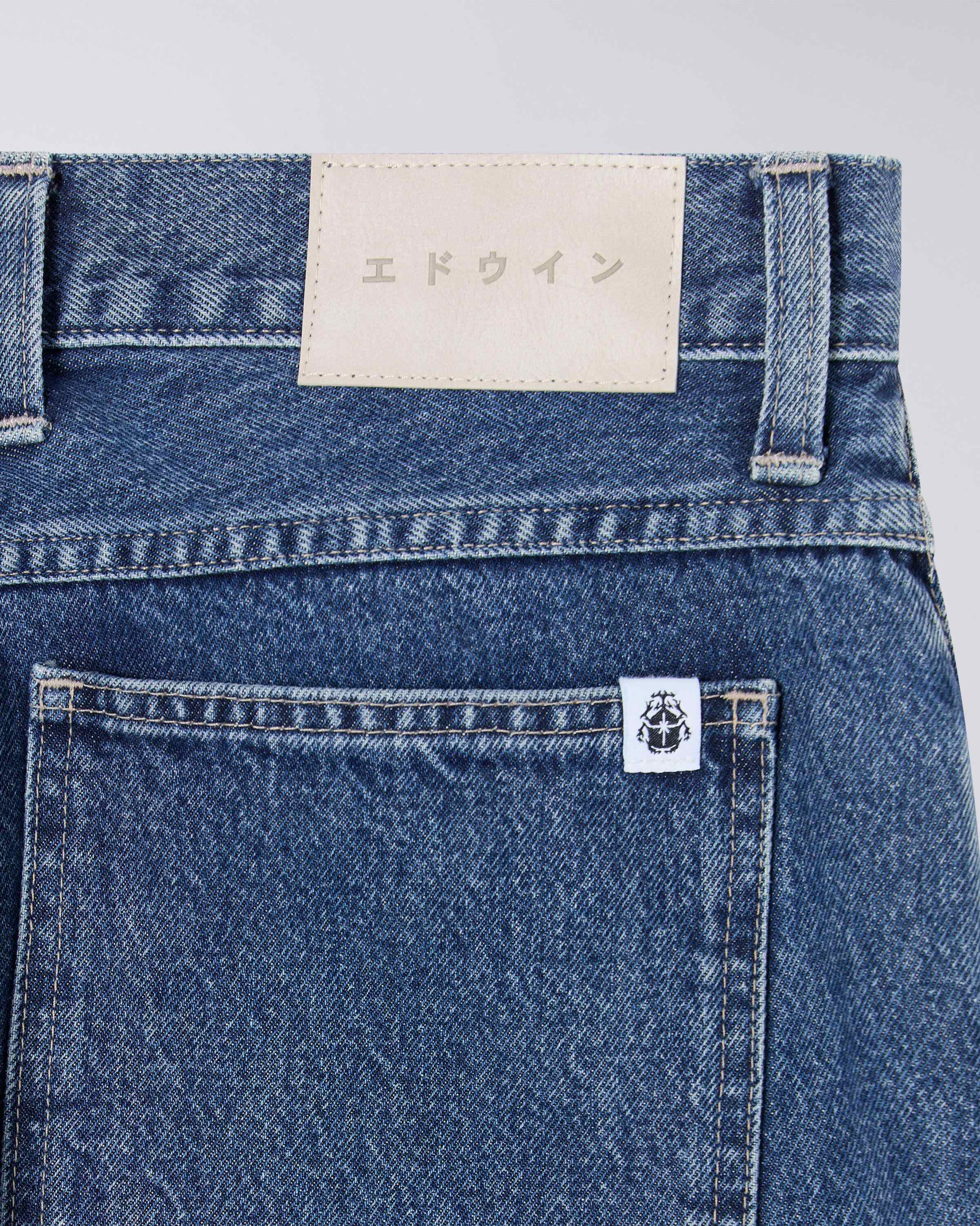 Matrix Pant - Blue - Mid Marble Wash