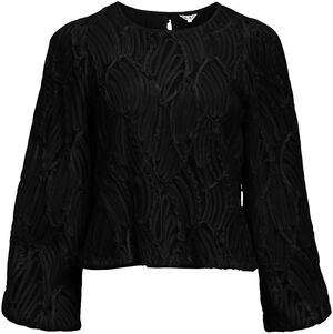 OBJLUCIE L/S RE O-NECK TOP NOOS