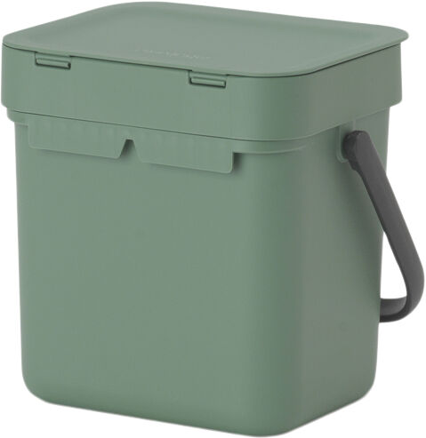 Affaldsspand m/l&aring;g sort. kon. 3 ltr