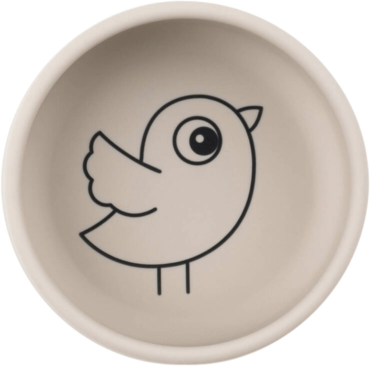 Silikone første spisesæt Birdee Sand