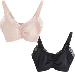 2-pack amnings-bh utan sömmar