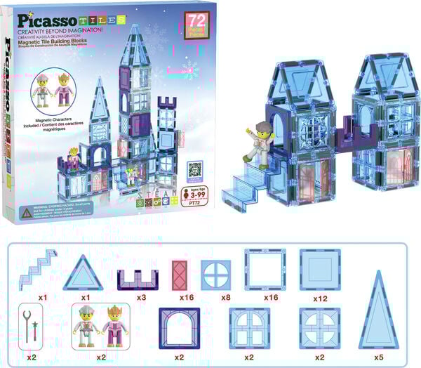 Picasso Tiles 72 pc Ice W