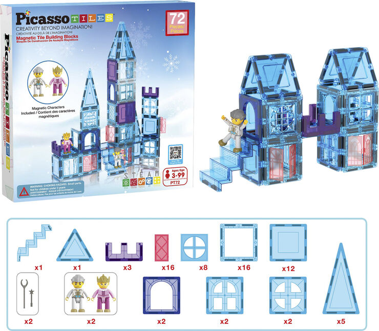 Picasso Tiles 72 pc Ice W